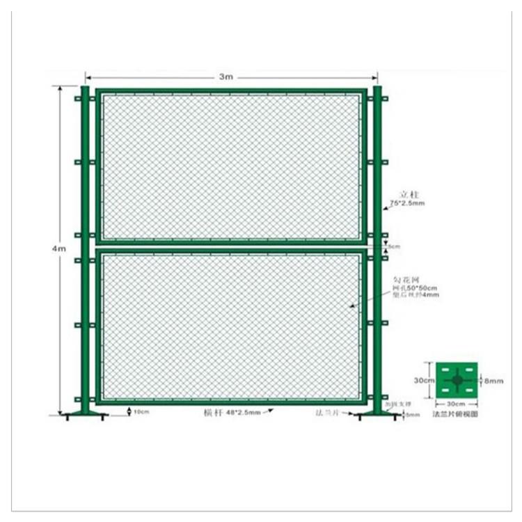 厂家供应 体育器材学校防护网操场围栏球场护栏运动场护栏