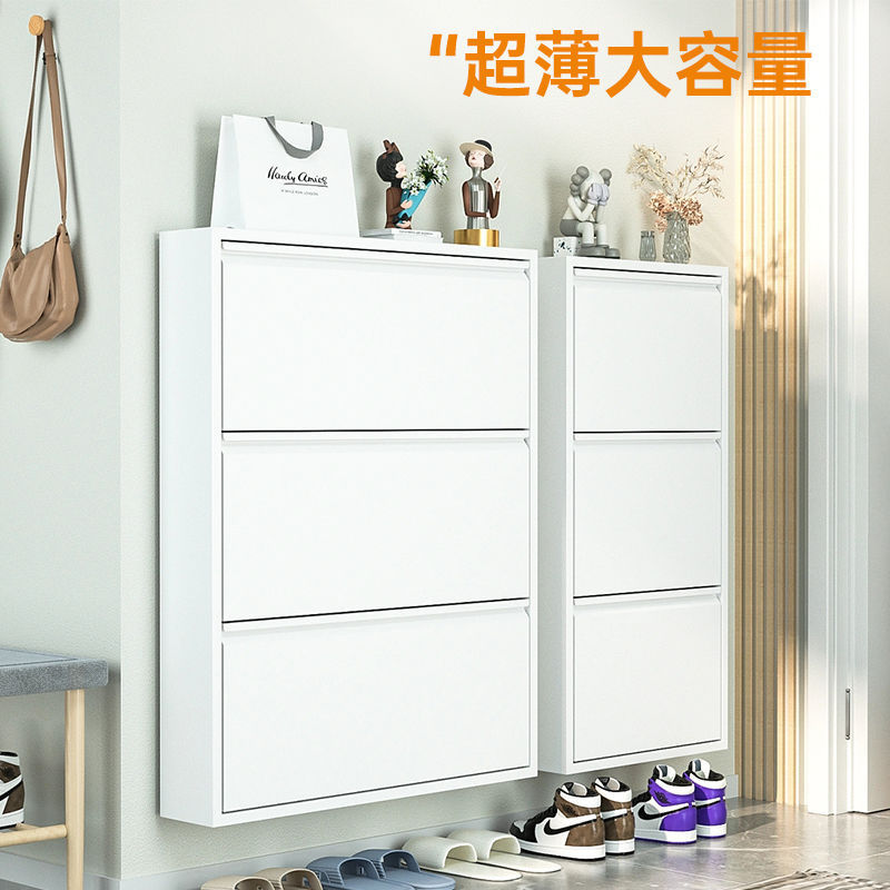 家用鞋柜门口楼道翻斗柜玄关室内小窄入户门外鞋架子金属新款包邮