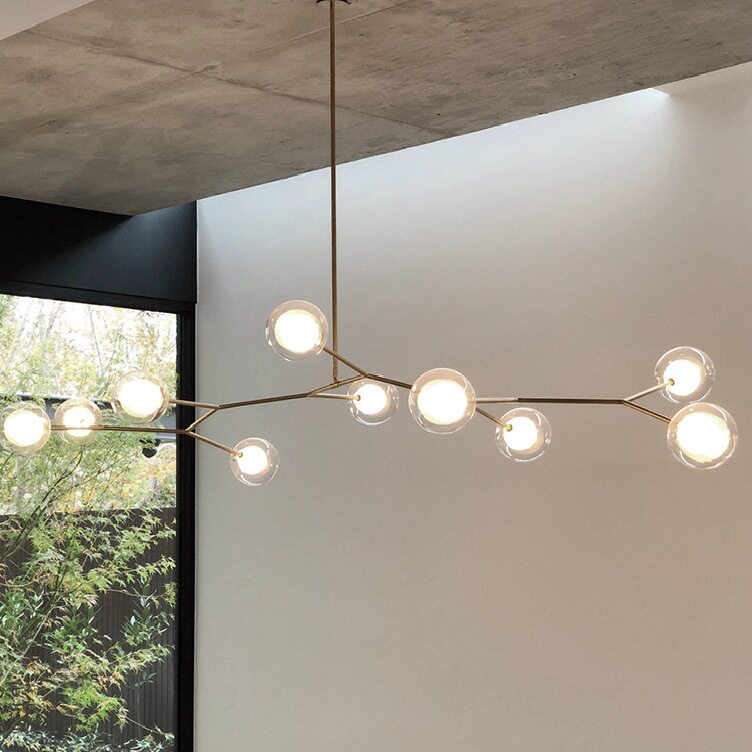 后现代简约客厅吊灯北欧魔豆分子卧室灯创意轻奢大气别墅吧台吊灯