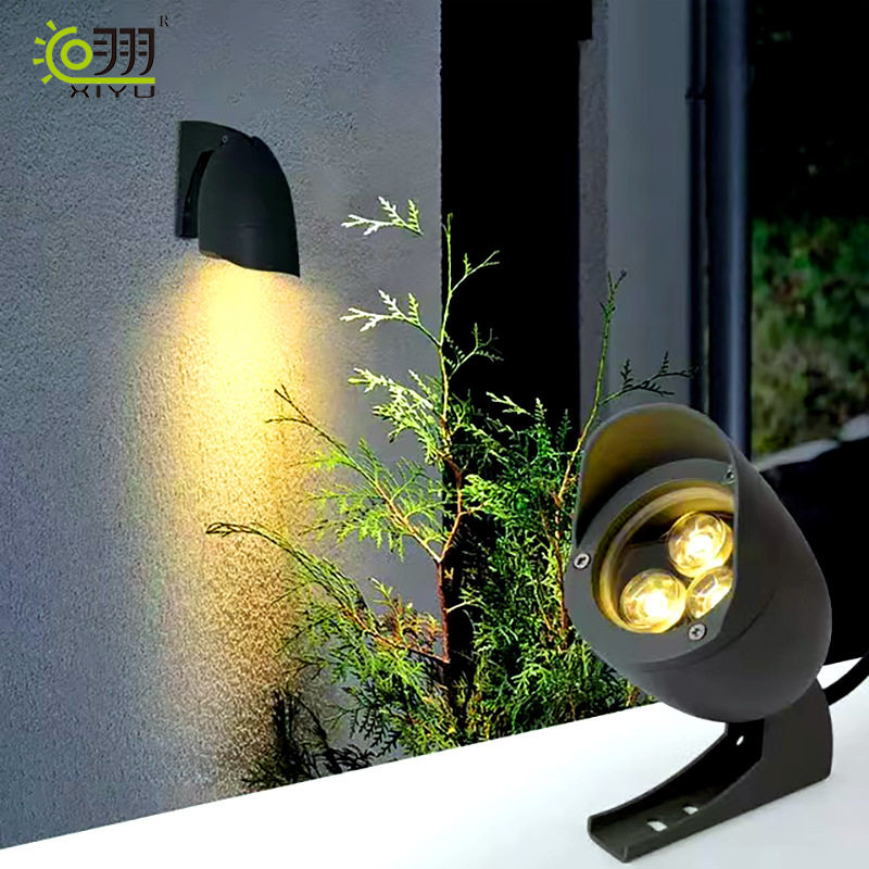 led投光灯户外壁灯可调角度照树灯防水外墙景观灯花园草地亮化