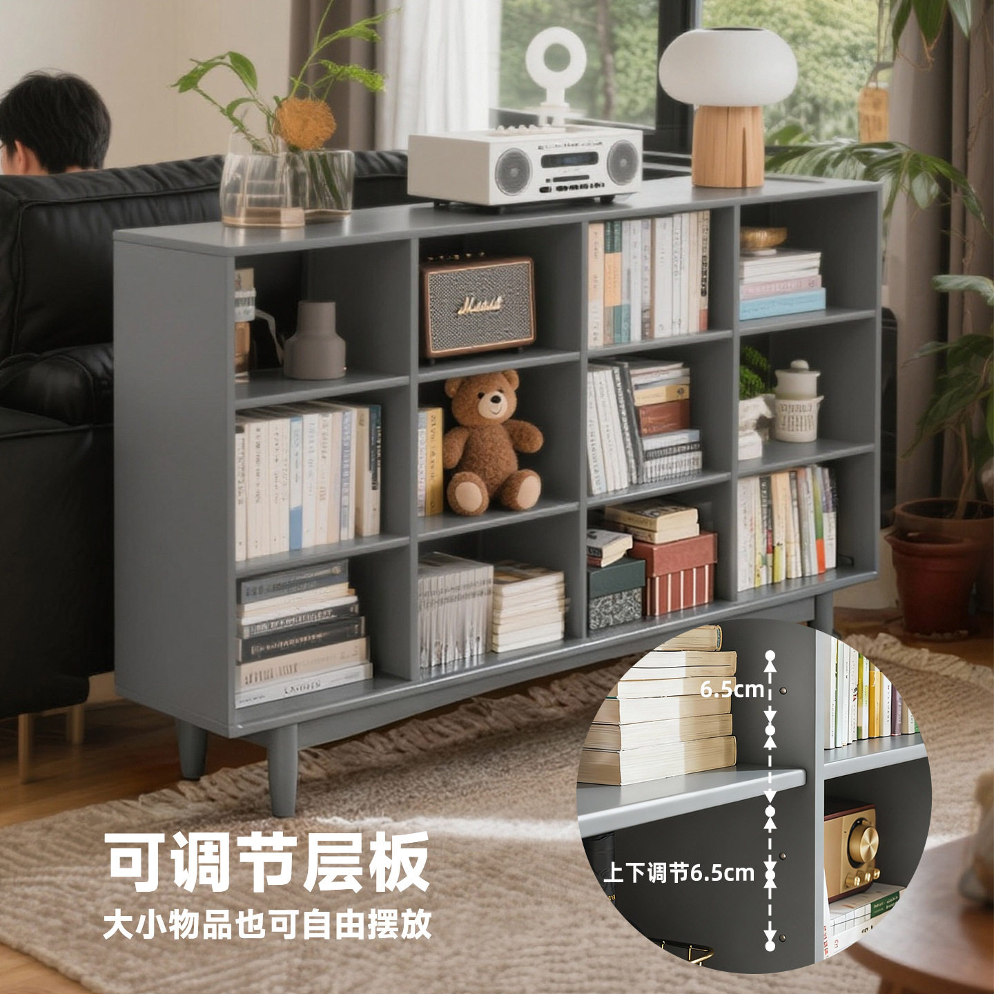 实木书柜书架组合柜客厅靠墙落地
