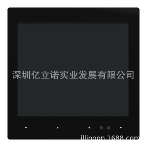 境悦黑色智能温控器KNX面板