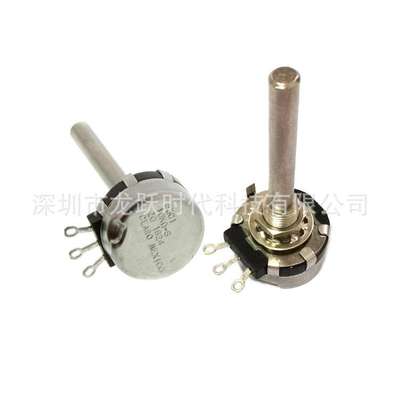 导电塑料电位器53C1250K 53C1 5000欧-S20  CLARO MEXICO轴长50MM