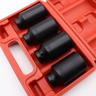 风炮旋汽修组套工具机修套筒套装 4件套气动加长套筒