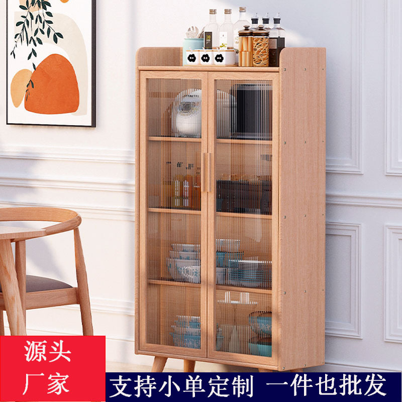 实木原木玻璃杯茶具收纳架
