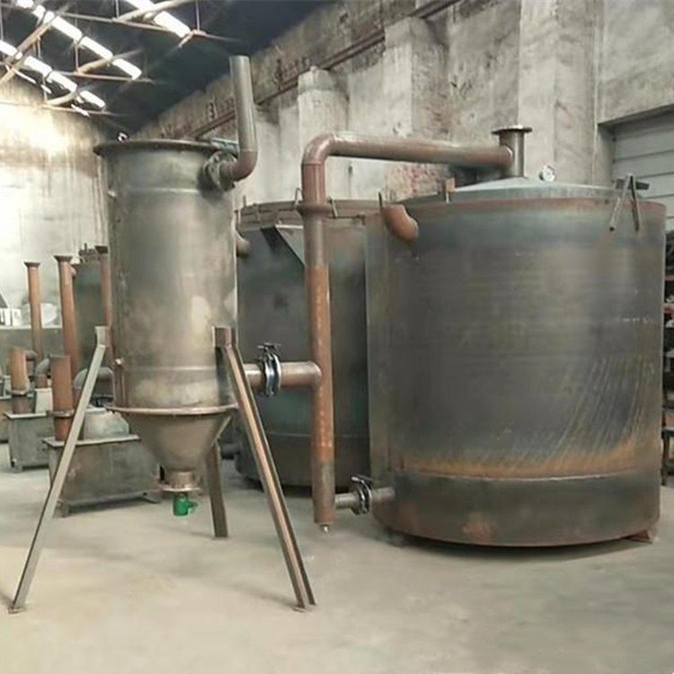 原木吊装炭化炉 大型木炭立式炭化机 多种物料炭化设备椰壳炭化炉