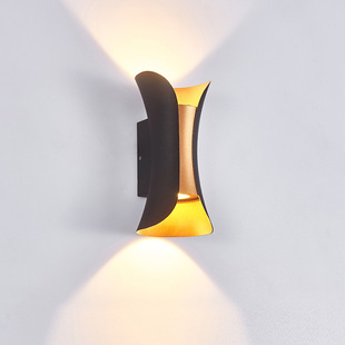 现代简约户外防水壁灯酒楼过道楼梯走廊LED壁灯花园门廊防水壁灯