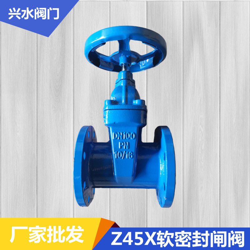 兴水阀门Z45X软密封闸阀暗杆弹性座封闸阀法兰泄水阀重型球磨铸铁