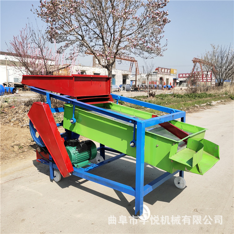 家用小型双层电动震动玉米清选机