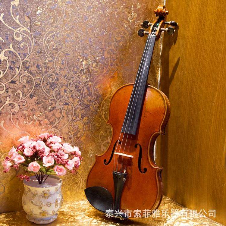 演奏级云杉欧料成人独奏小提琴