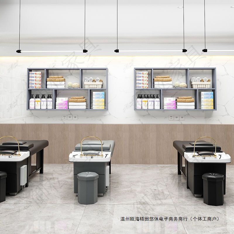 美容院理发店洗浴毛巾柜美发店墙上木质毛巾置物架子发廊现货