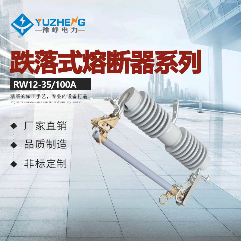 陶瓷型 硅橡胶型高压熔断器(H)RW12-35/100A 高压跌落保险带熔丝