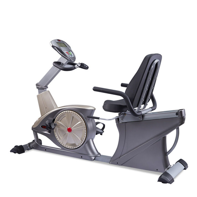 万年青家用豪华背靠卧式健身车轻商用电磁控脚踏骑行车