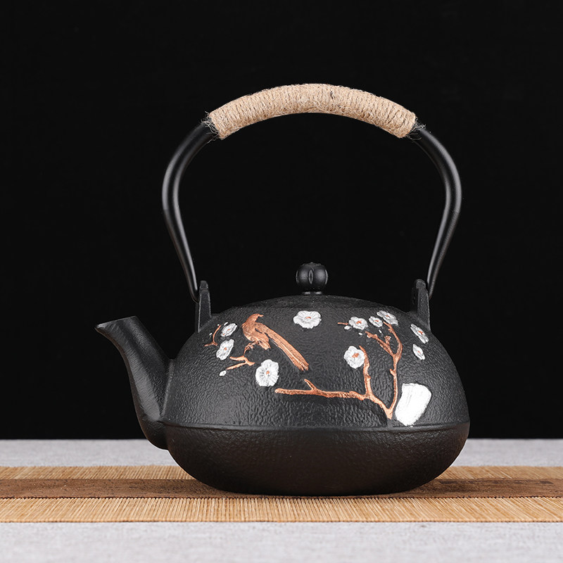 铁壶煮茶壶烧水壶泡茶电陶炉煮茶器家用日本南部铸铁壶纯手工