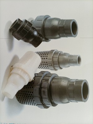 优惠HERSHEY环琪UPVC CPVC PPH PVDF单向终端逆止阀过滤止回底阀