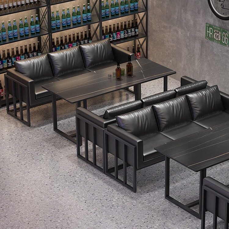 工业风卡座沙发组合商用餐厅酒吧