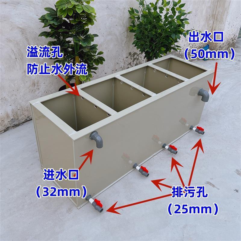 循环PP塑料板过滤盒鱼缸厂家过滤器底滤缸龟箱鱼池锦鲤海鲜池水箱