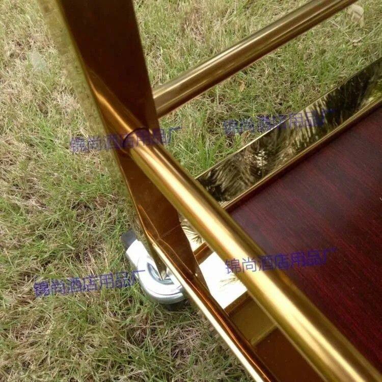 高档餐车不锈钢加厚ktv茶水车三层餐厅酒水车点心移动蛋糕手推车