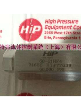 美国原装HIP高压单向阀不锈钢止回阀20-41LF12138MPa3/4