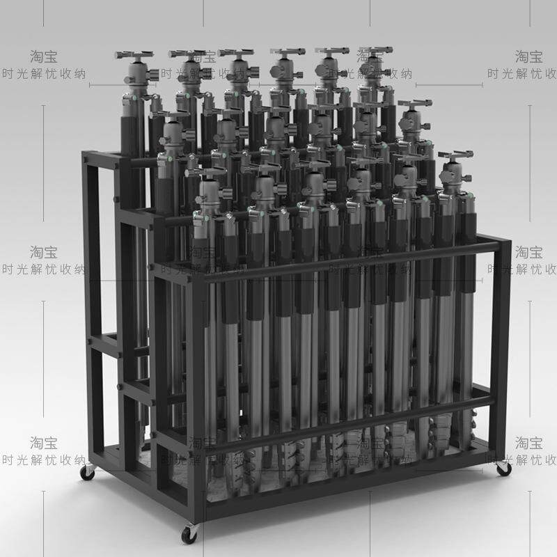 影棚收纳箱拍照背景纸背景架可移动多格收纳柜三脚灯架背景布收纳