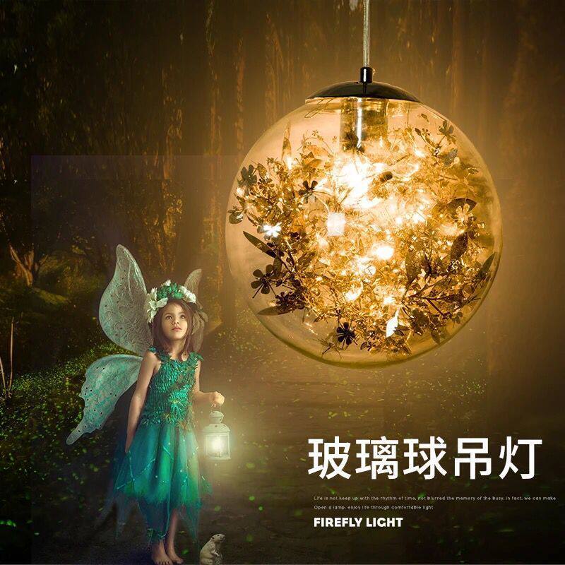 北欧小吊灯创意个性餐厅吧台玻璃灯饰卧室床头吊灯服装店橱窗吊灯