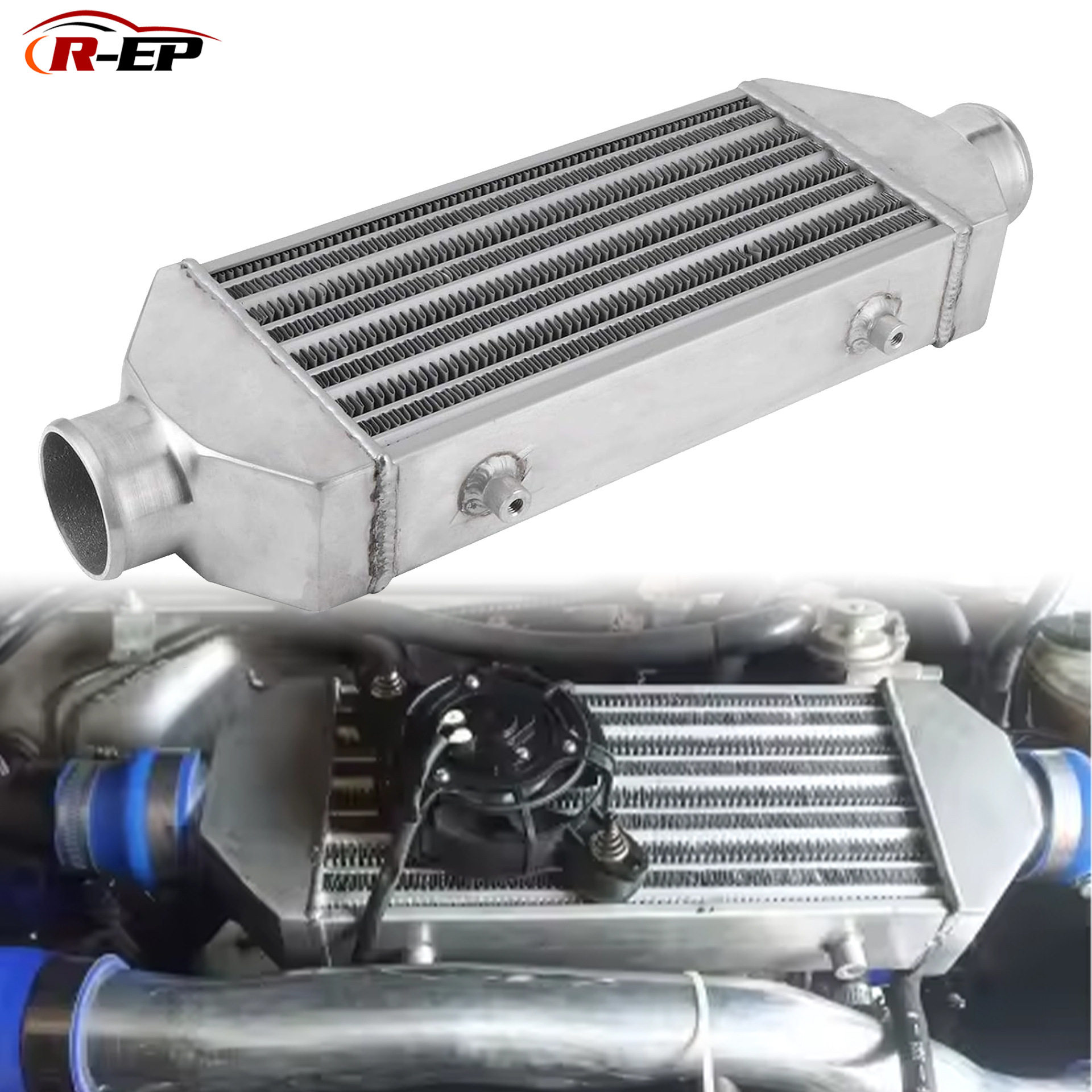 汽车中冷器铝制300x150x58MM-65MM通用进气涡轮增压散热器改装