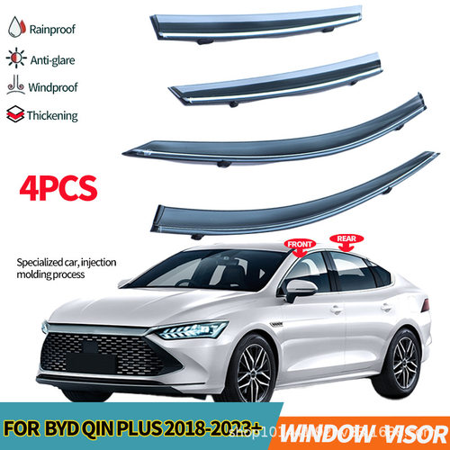适用比亚迪秦PLUS晴雨挡雨遮阳板BYD Qin DMI 2023+Window visor
