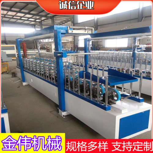300型凹凸槽不锈钢铝塑型材包覆机PVC护角网格布覆膜机自动除尘