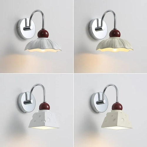 奶酪壁灯北欧卧室床头灯现代简约客厅挂墙壁挂式装饰奶油风壁灯