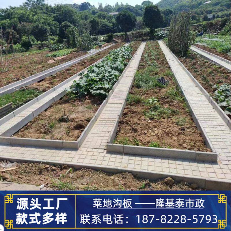 菜地沟板成品菜园花园水泥侧石新农村建设混凝土U型槽果园菜地板