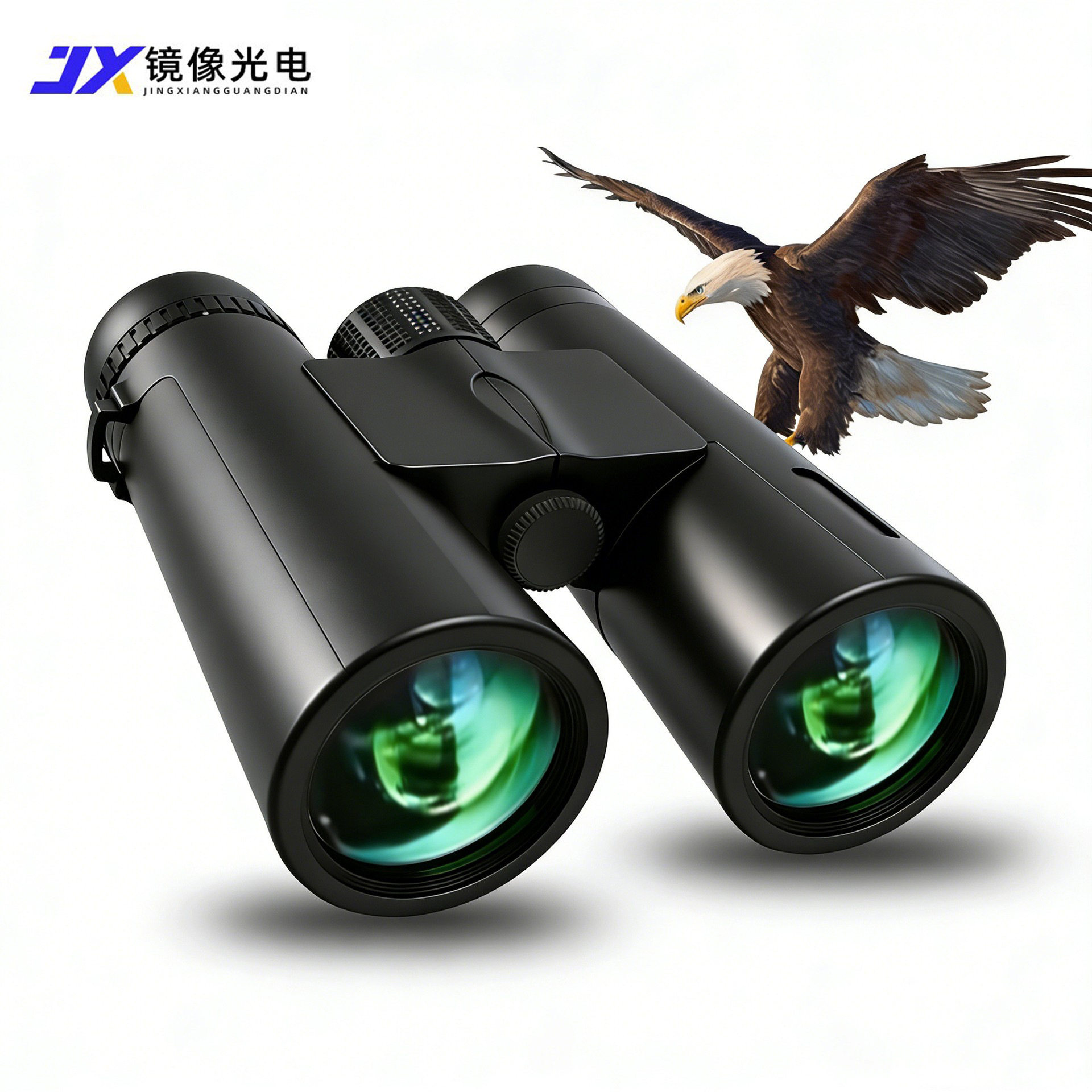 工厂直销双筒望远镜12倍高清防抖可看月球户外游玩高倍望眼镜直销