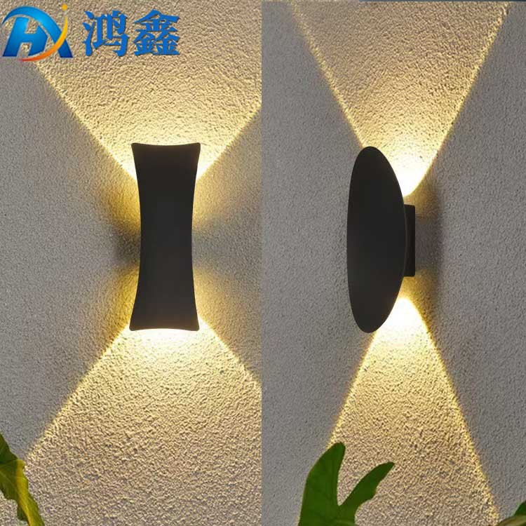 LED户外防水壁灯现代简约过道灯外墙柱头灯别墅店面门口招牌射灯