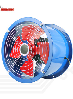 管道式轴流风机220v380v大风量酒店工业厂房管道排风机AC FAN