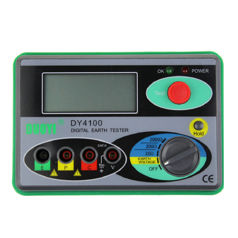 多一DY4100数字式接地电阻测试仪接地电阻表地阻仪防雷测试