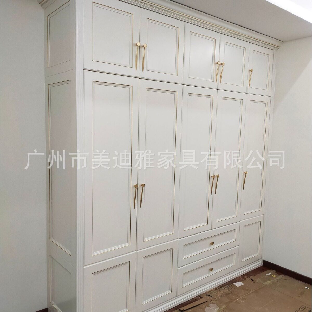 欧式全屋定制衣柜简约现代衣橱整体卧室家用家具实木定做各式柜子
