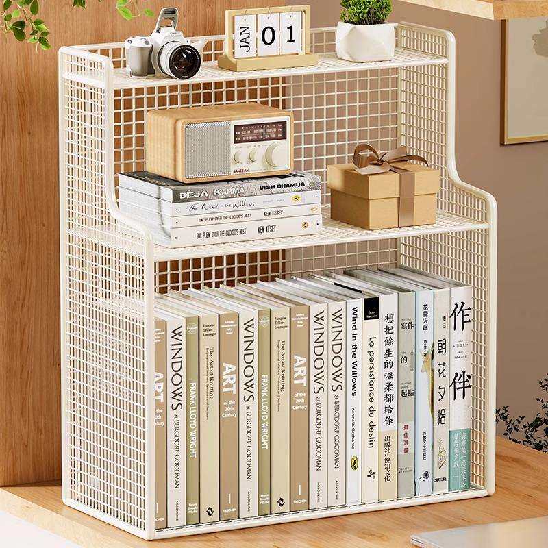 飘窗书架窗台多功能置物架简易卧室收纳书柜家用桌上多层储物柜子