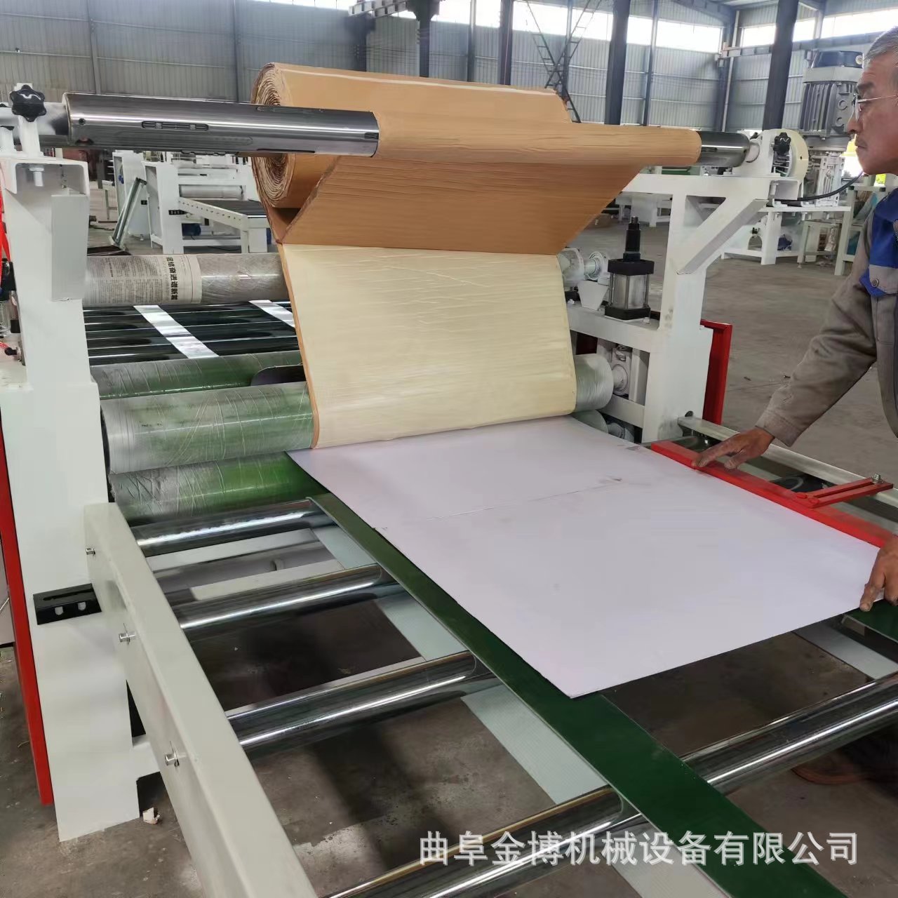 自带背胶泡棉复合机剥离收卷平整