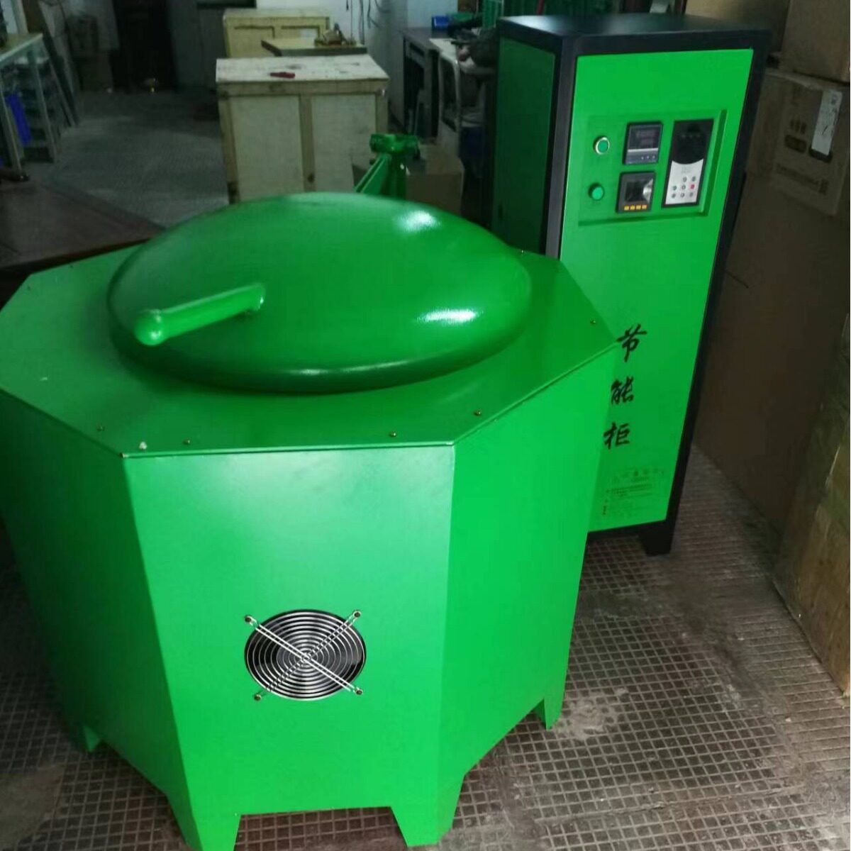 铸铝节能熔炼炉 压铸机电磁节能熔铝熔铜炉 电磁铝锭熔炼炉300KG