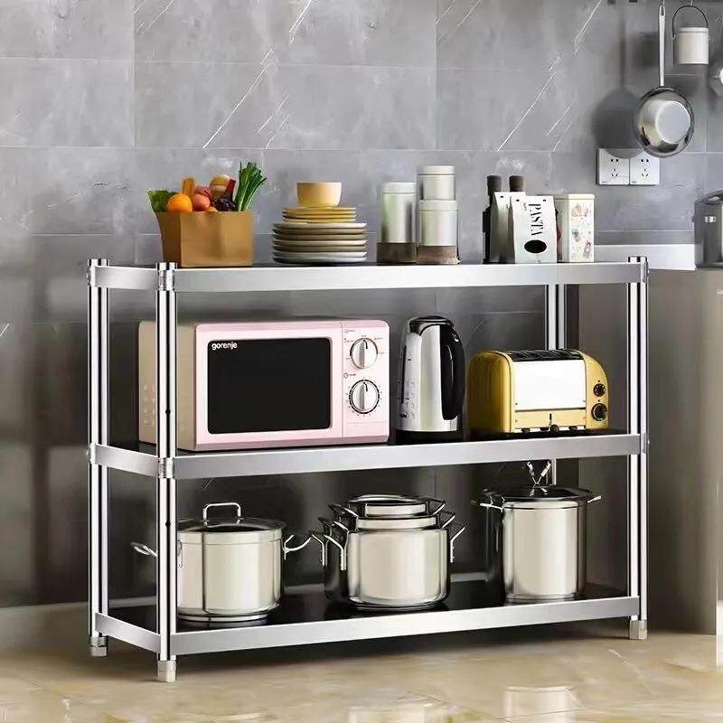 ll不锈钢落地置物架家用台子水吧台商用架子桌子工作台餐饮厨迪鹏