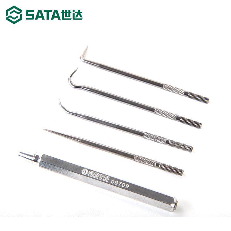 5件密封圈挑钩组套汽修油封取出器O型圈密封垫起子工具09709