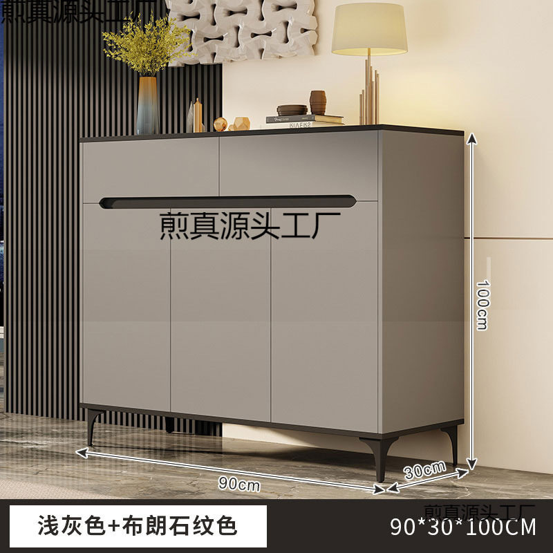 大容量轻奢靠墙玄关收纳鞋柜