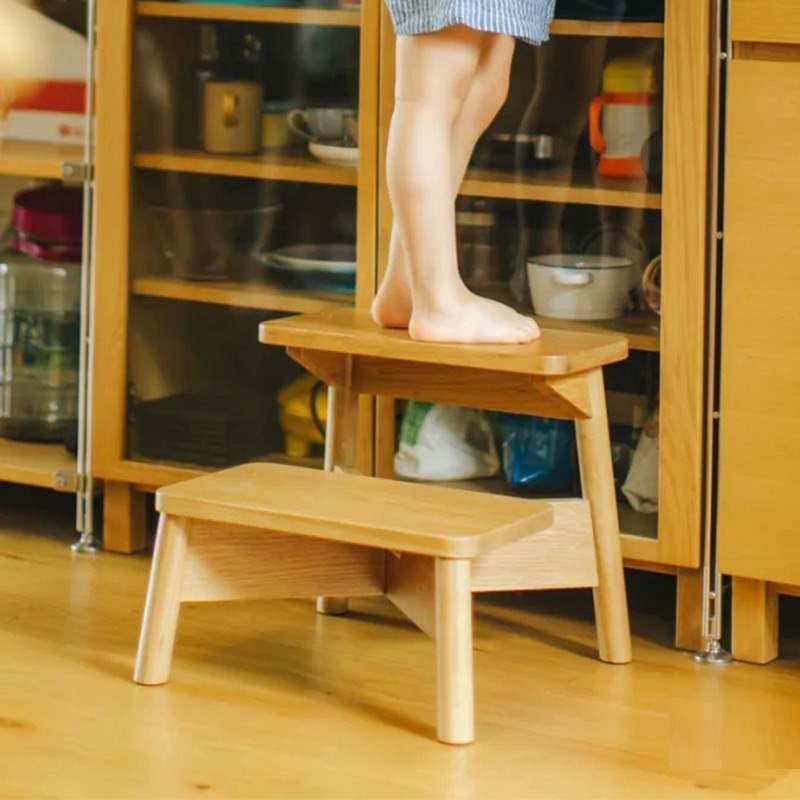 实木儿童垫脚凳换鞋洗手