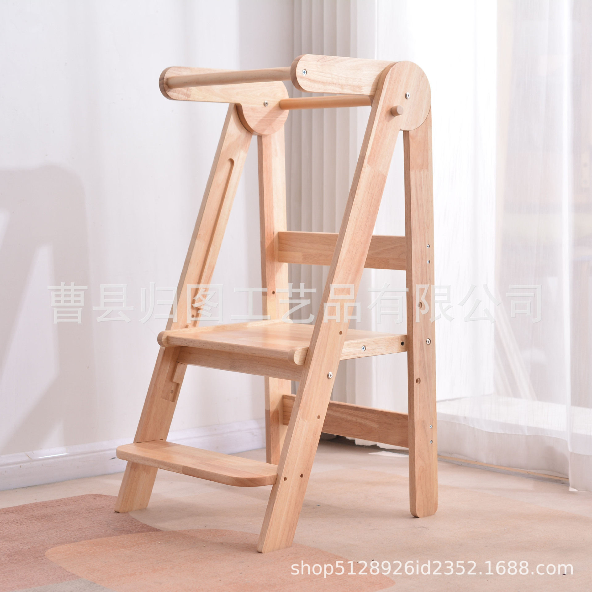 蒙氏幼儿折叠洗漱台阶凳