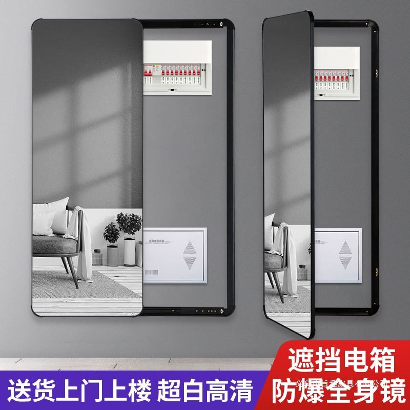 入户推拉穿衣镜电表箱遮挡门