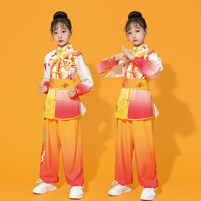 速发六一儿童武术服功夫男童幼儿园出儿训练学生武少练功表演术服