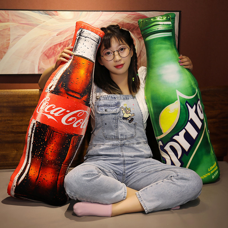 现货速发创意饮料瓶抱枕个性长条枕床头靠枕腰靠侧睡夹腿趴枕睡觉