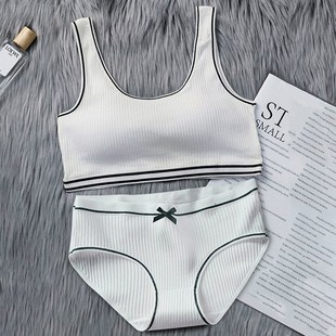 速发初衣内裤套装内高中学生韩版大童期中育初小背心少文胸薄