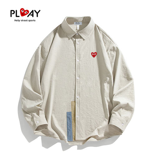 PLAYHEITY秋季情侣宽松衬衫