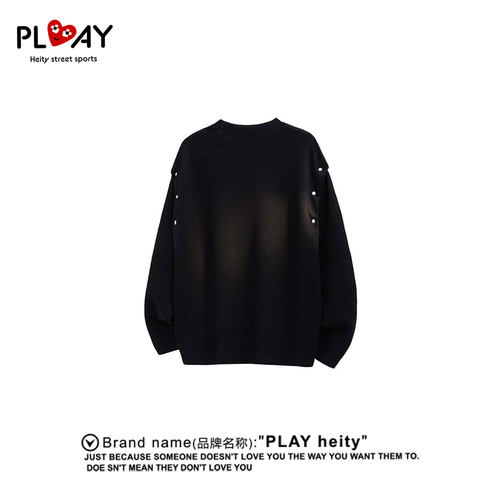 PLAYHEITY男女可拆卸两穿卫衣