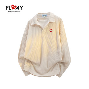 HEITY 宽松大码 官方卫衣秋季 潮假两件长袖 百搭男女上衣 新款 PLAY